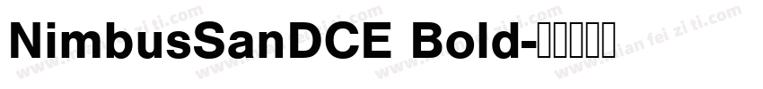 NimbusSanDCE Bold字体转换